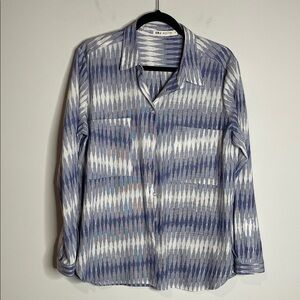 SBJ Austin | Women’s Linen & Cotton Blend Button Down Top Size 2